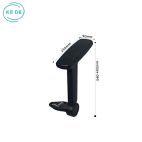 Accoudoir de chaise de bureau réglable 4D en PU, fabriqué en Chine, OEM ODM, autres accessoires de mobilier personnalisés