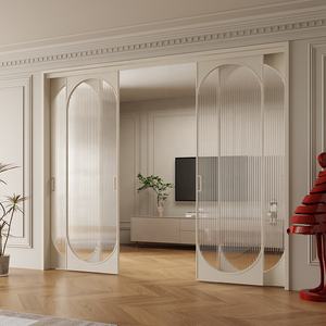 Vetro <span class=keywords><strong>trasparente</strong></span> personalizzato in lega di alluminio francese <span class=keywords><strong>porta</strong></span> scorrevole <span class=keywords><strong>porta</strong></span> scorrevole balcone <span class=keywords><strong>cucina</strong></span> <span class=keywords><strong>porta</strong></span> scorrevole bianco - Product Image 3