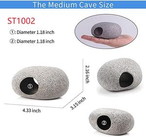 Roches de réservoir de poissons en céramique empilables pour aquarium cachant le décor de grotte de roche <span class=keywords><strong>Betta</strong></span> crevettes cichlidés élevage frai - Product Image 2