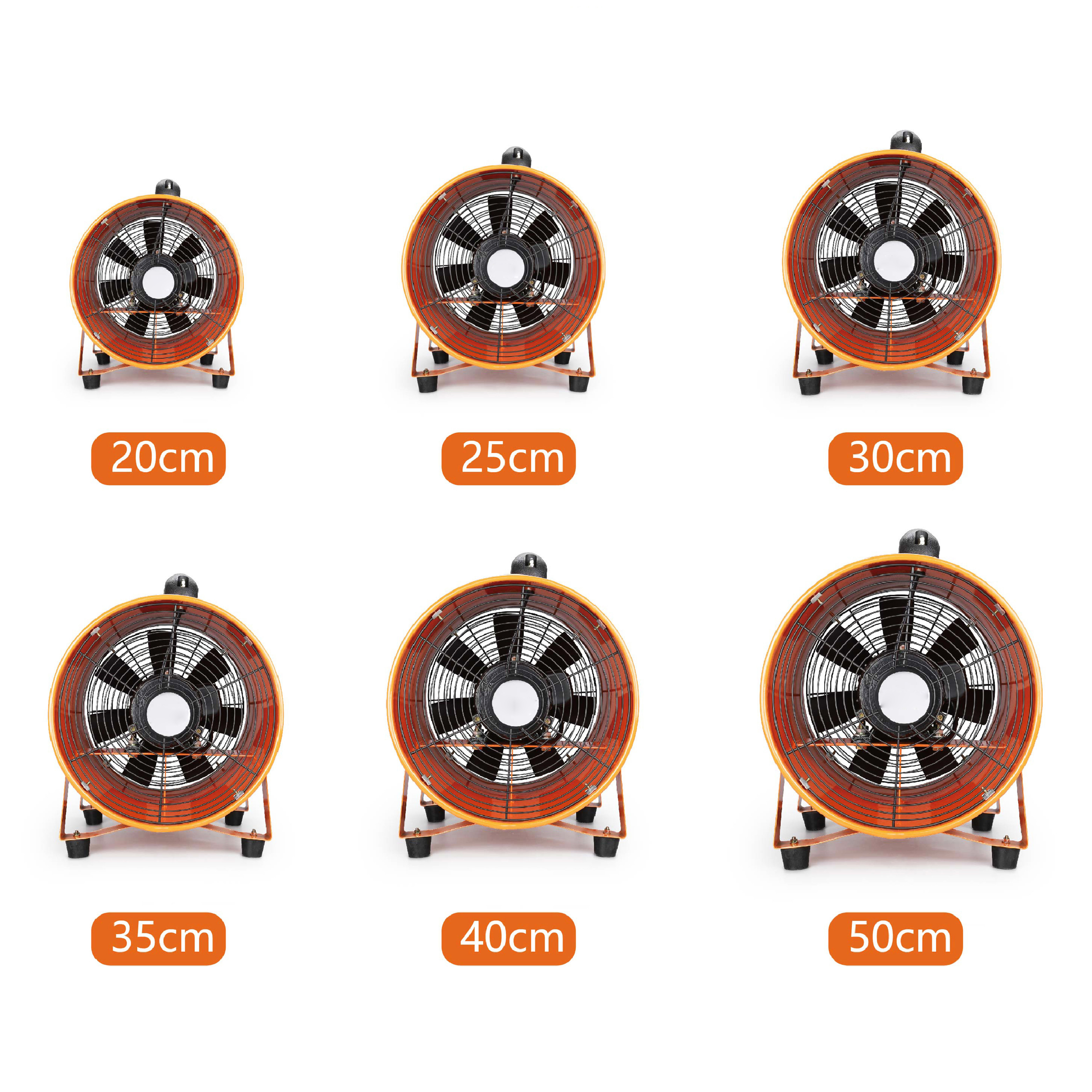 Axial fan-8-16 inch 220V Portable ventilation exhaust fan ducted fan flexible duct Small volume Ventilation fan