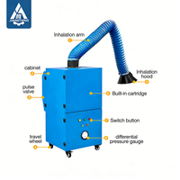 Collecteur de fumées de soudage pour l'extraction de fumée de soudage laser, équipement de filtration d'air haute efficacité, fabricant d'équipements de collecte de poussière