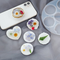 Moule en silicone à 7 cavités pour résine, avec logo personnalisé, écologique, compatible four, micro-ondes et lave-vaisselle, outils de pâtisserie irréguliers, outil DIY
