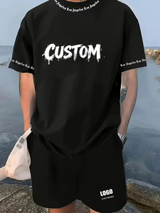<span class=keywords><strong>Completo</strong></span> Sportivo Personalizzato da <span class=keywords><strong>Uomo</strong></span>: T-Shirt a Maniche Corte <span class=keywords><strong>e</strong></span> <span class=keywords><strong>Pantaloncini</strong></span> con Sublimazione, Set Sportivo con T-Shirt Girocollo <span class=keywords><strong>e</strong></span> <span class=keywords><strong>Pantaloncini</strong></span> Casual con Coulisse - Product Image 3