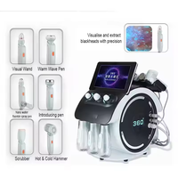 Appareil de soin du visage à jet d'oxygène 6 en 1, nettoyage en profondeur des pores, hydratation, rajeunissement de la peau, équipement de beauté pour salon
