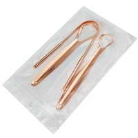 Ensemble de gratte-langue en acier inoxydable portable et écologique, gratte-langue pour adultes, vente en gros