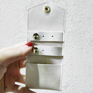 Pochette cadeau en velours avec logo personnalisé, petit sac en microfibre suédée pour collier, bracelet, boucles d'oreilles, emballage pour bijoux - Product Image 3