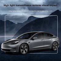 Film de protection en verre trempé pour écrans de contrôle central et de divertissement arrière Tesla Model 3 & YL 2026