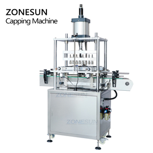 ZONESUN ZS-YG10 automatique liquide aluminium parfum pompe pulvérisateur bouteille collier anneau bouchons pressage capsulage sertissage Machine - Product Image 5