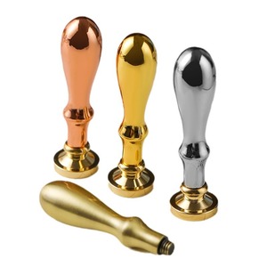 ด้ามจับตราประทับผิวโลหะสีทองสำหรับงานฝีมือปิดผนึกขี้ผึ้ง - Product Image 5