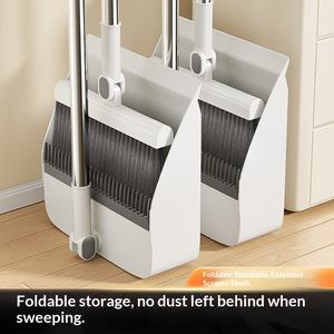 Juego de <span class=keywords><strong>Escoba</strong></span> <span class=keywords><strong>y</strong></span> Recogedor, <span class=keywords><strong>Escoba</strong></span> para el Hogar, Limpiador, Antiadherente, <span class=keywords><strong>Plegable</strong></span>, Artefacto para Barrer, <span class=keywords><strong>Pala</strong></span> para Basura - Product Image 4