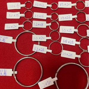 พวงกุญแจโลหะสแตนเลสทรงกลม แฟชั่น ทนทาน หลายขนาด ขายส่ง - Product Image 1