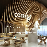 Plafond en aluminium ondulé imperméable de haute qualité pour la décoration intérieure dans les hôtels, les complexes hôteliers et les villas de luxe