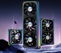 Kipas Radiator CPU RGB AntarcChill Kecepatan Tinggi Aliran Udara Tinggi Operasi Senyap Desain Pasang-Sambung Efek Cermin Samping Casing Komputer