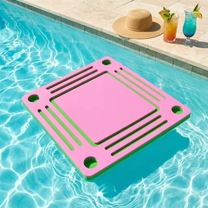 Mesa de Mahjong Flotante con Bandeja de Espuma EVA y Portavasos, Color/Logotipo Personalizado, Juego de Lujo para Piscina, para Dominó y Juegos de Cartas - Product Image 1