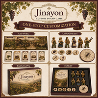 Jeu de société personnalisé en carton sur la saison de la récolte des vignobles européens, pour la gestion des cooperatives, destiné aux vignerons, aux routes viticoles et au tourisme des vignobles