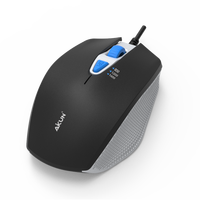 Souris optique 6D filaire AIKUN Office Home avec commutateur DPI 800/1200/1600, câble USB, roue en caoutchouc, Plug and Play