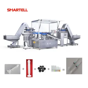 SMARTELL自动3部分注射器组装机械制造厂