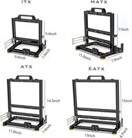 Support en alliage d'aluminium Egowz pour PC, montage en rack pour ordinateurs de bureau, compatible avec les cartes mères ITX/ATX/MATX/EATX