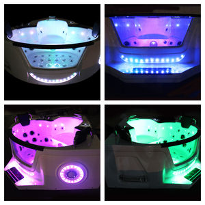 Fabricant élégant Acrylique Design exclusif Place the Corner Triangle Shape Jacuzzier <span class=keywords><strong>Spa</strong></span> Bain à remous intérieur pour <span class=keywords><strong>3</strong></span> personnes - Product Image 6