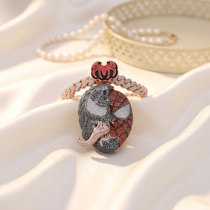 Oferta Especial: Colgante Hip Hop de Doble Cara con Incrustaciones de Diamantes, Plata 925, Joyería Fina de Moda, Colgante Hip Hop Personalizado - Product Image 3
