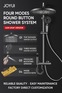 Ensemble de <span class=keywords><strong>douche</strong></span> à main avec affichage numérique pour piano, vente chaude, entièrement en laiton chromé, robinet à jet de pluie à poignée unique pour hôtel, valve en céramique à débit régulé - Product Image 5