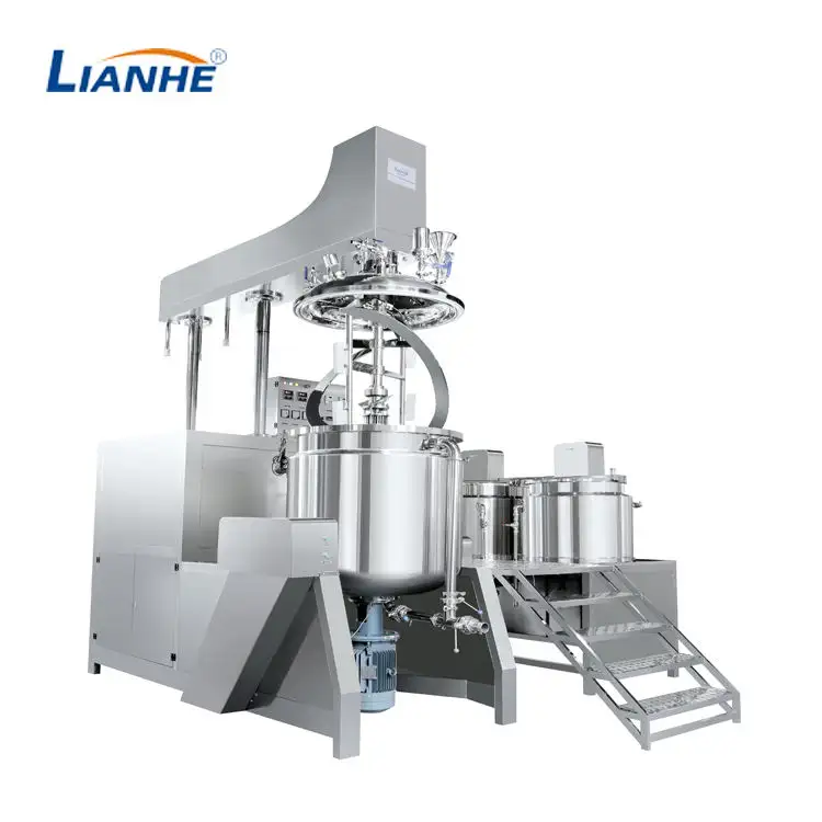 Beyazlatıcı krem losyon hidrolik kaldırma tipi merhem vakum homojenleştirici emülsifiye makinesi