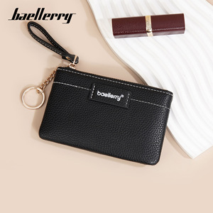 กระเป๋าใส่เหรียญขนาดเล็กสำหรับผู้หญิง Baellerry สีพื้น ซิปปิด พกพาสะดวก ใช้ได้ทุกวัน - Product Image 1