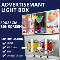 USA op voorraad Slushmachine 3-tank commerciële machine voor bevroren dranken, milkshakes, koolzuurhoudende kant-en-klare cocktails, automaat