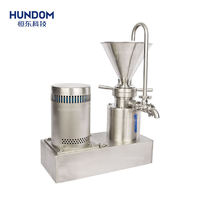 Fabrieksprijs Hundom Food Grade Pindakaas Slijpmachine Sesamcolloïde Molen Rode Bonen Cashewpasta 'S Maken Machine