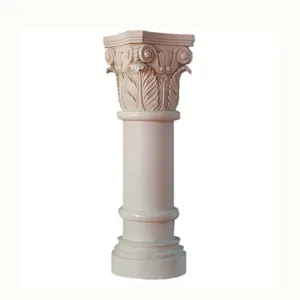 Travesseiro de portão de pedra granito decorativo, preço de coluna romana de mármore