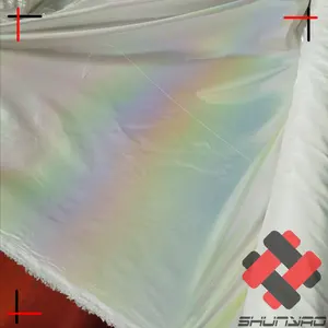 Cầu vồng đầy màu sắc Polyester lá ba chiều vải