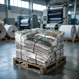 Reciclaje de Papel Corrugado en Pacas, Materiales Reciclados de Grado Mixto, Marca OEM para Exportación - Product Image 1