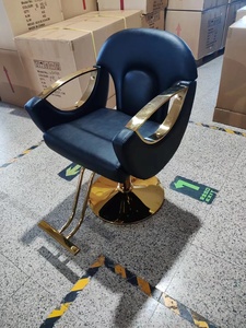 Modern Luxury <strong>Pink</strong> Golden Barber Chair Synthetic Leather Hairdressing Chair for Hair Cutting for <strong>Salon</strong> Living Room Hotel-Low - Product Image 3
