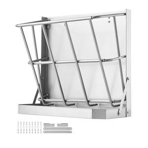 Mangeoire à bétail en acier de 22 gallons, robuste et personnalisée, nouvelle 2022, râtelier à foin pour bovins, moutons, chevaux et vaches - Product Image 5