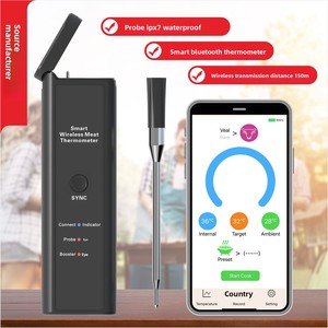 Termómetro Inalámbrico <span class=keywords><strong>para</strong></span> Horno BBQ con Control por Aplicación, Resistente al Agua, <span class=keywords><strong>para</strong></span> Medir la Temperatura de Alimentos en la <span class=keywords><strong>Cocina</strong></span>, También <span class=keywords><strong>para</strong></span> Monitoreo de Alimentos <span class=keywords><strong>para</strong></span> Bebés - Product Image 1