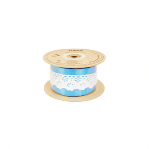 Strisce di pizzo Ilan 2,6 cm x 14 m bianche per artigianato e decorazioni - Product Image 1