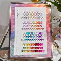 YUUJA 48 Couleurs Vernis à Ongles Gel Effet Œil de Chat Clair de Lune Longue Durée Populaire Couleur Verre Magnétique UV pour Nail Art
