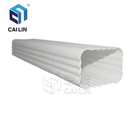 Matériaux de toiture pour maisons en Équateur, gouttière en PVC noir et blanc de 5,2 pouces et 7 pouces, système de drainage des eaux de pluie