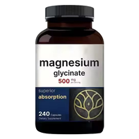 Le glycinate de magnésium végétalien de marque privée OEM complète des capsules/comprimés pour une amélioration efficace de la santé des minéraux