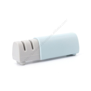 Aiguiseur de couteaux manuel à trois étapes SYH595 pour cuisine domestique, pratique, en fer, vente en gros - Product Image 1