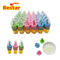 BESTAR Vente en gros Bonbons durs en forme de sucette Magic Pop, en forme de crème glacée, avec poudre de bonbons