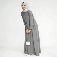 Abaya musulmane pour femmes, grande taille, été, printemps, automne, mariage, ODM, antistatique, respirante, légère, infroissable, faite à la main, en polyester
