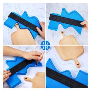 समोच्च गेज अनुलिपित्र चौड़ा आकार दोहराव गेज उपकरण 5 10 "प्लास्टिक समोच्च Duplications अनियमित आकार गेज - Product Image 2