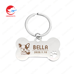 Bulk Customized Pet Name Tags Laser Engraved Stainless Steel Charms for Memorial Souvenirs & Animal Shelters Dog Tag Necklace