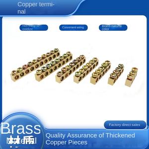 Bornier de masse neutre basse tension Bornier à barres en laiton Bornier à courant élevé personnalisable - Product Image 3