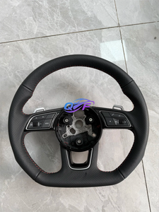 Volante Deportivo de Cuero Completo para Audi <span class=keywords><strong>S1</strong></span> S3 S4 S5 RS3 RS4 RS5 RS6 RS7 A7 C6 C7 C8 B8 B8.5 B9 TT R8 - Product Image 6