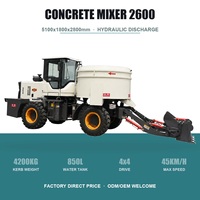 Bétonnière autochargeante montée sur camion 2m3, type mobile, autochargeante pour la construction sur site