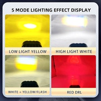 Feux de route pour moto à 4 lentilles, phares à LED 4x4, feux de conduite, lampes à billes, éclairage de travail, antibrouillard, ampoule pour voiture, camion