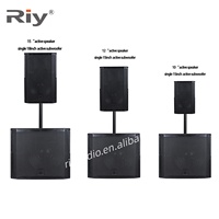 RD-18SA Ensembles d'enceintes subwoofer actives de 18 pouces avec coque métallique, son surround, amplificateur intégré 8 ohms 1000W pour utilisation en bar/KTV