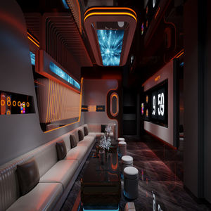 Ruang Esports KTV Metal Modular <span class=keywords><strong>Bar</strong></span> dengan Bentuk Dekoratif, Modul Ruang Pesta Bergaya Teknologi Metal Modular - Product Image 3